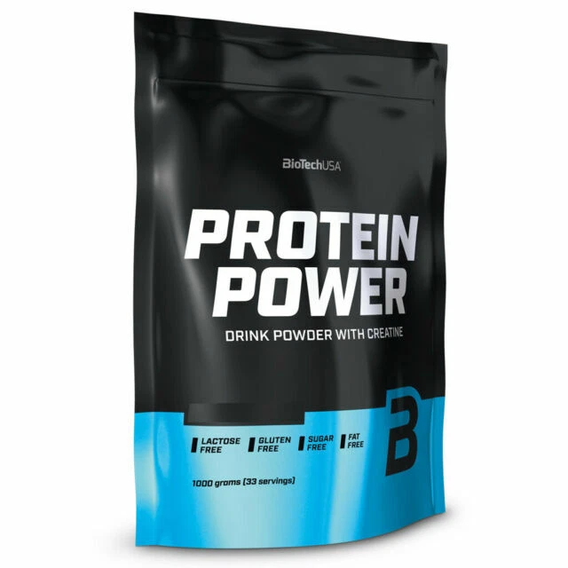 BioTechUSA Protein Power Bibita Proteica con Gusto Cioccolato - 1000g