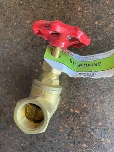 LDR -- 1/2" FIP x FIP Brass Stop - Picture 1 of 3