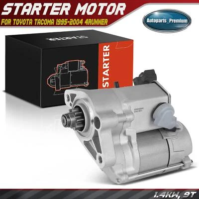 Starter Motor for Toyota Tacoma 1995-2004 4Runner Tundra T100 1.4KW 9T CW 12V - Image 1 of 4