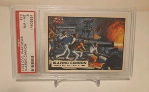 1962 Civil War News #76 Blazing Cannon PSA 8  Remarkable Color - Picture 1 of 2
