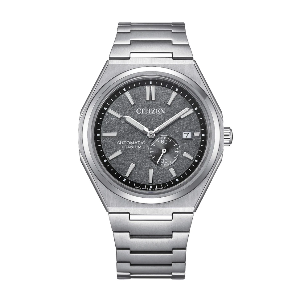 Citizen Zenshin Orologio Automatic Super Titanium Grigio Small second NJ0180-80H