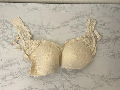 Sujetador de encaje crema Cato Dreamwear para mujer talla 42C Love Your Curves encaje acolchado H2 Foto 1 de 4