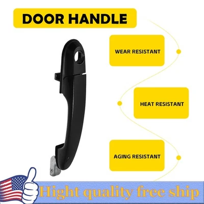 Внешняя дверная ручка для переднего водителя Hyundai Tucson 2005-2009 годов выпуска загрунтованная пластик W - Изображение 1 из 4