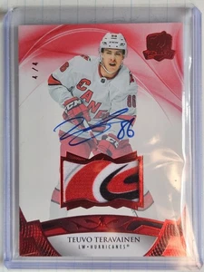 2023/24 Upper Deck The Cup Teuvo Teravainen Tag Auto 4/4 Carolina Hurricanes - Bild 1 von 1