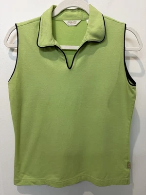 Polo vintage feminina Ping golfe sem mangas tamanho MÉDIO - Imagem 1 de 4