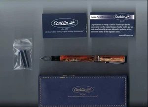 Conklin Duragraph #CK71343 Bernstein Füllfederhalter mit 1,1 Stummel Stahlfeder - Neu in Box - Bild 1 von 9