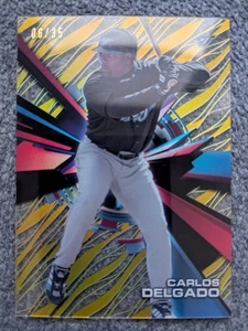 2015 TOPPS HIGH TEK CARLOS DELGADO GOLD RAINBOW PARALLEL#HT-GD#D06/35 - Bild 1 von 2
