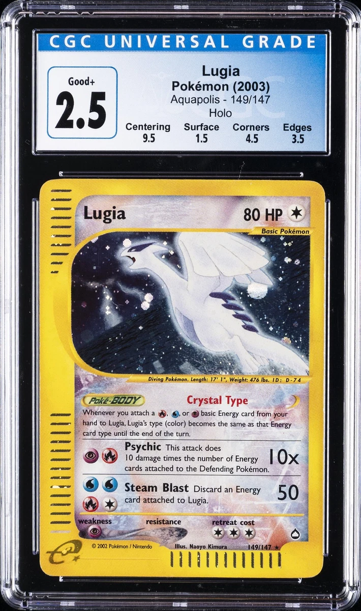 Lugia Pokémon TCG Aquapolis Individual Collectible Card Game Cards