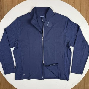 Peter Millar Crown Men Size 2XL Navy Solstice Performance Hybrid Full Zip Jacket - Picture 1 of 12
