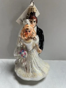 Christopher Radko Holiday Ornament ~ "PERFEKTES PAAR" ~ #99-938-0 ~ Top Zustand - Bild 1 von 9