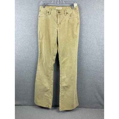 Tommy Hilfiger Pantalones Juniors 9 Marrón Pana Pierna Acampanada Tiro Medio Preppy Clásico Foto 1 de 4