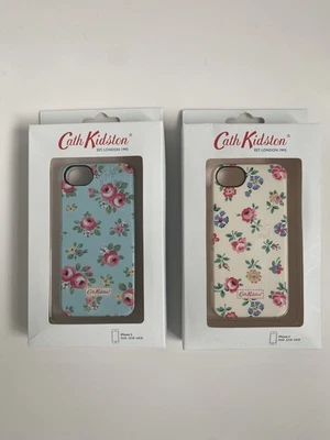 2 Cath Kidston iPhone 5 Hardshell Cases Old White Light Blue Floral Boxed - Image 1 of 4