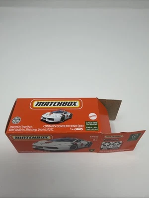 2021 Matchbox Power Grabs #69 Lamborghini Gallardo Police WHITE | MATTEL | G3 - Image 1 of 4