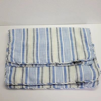 2 fundas de almohada Lauren Ralph Lauren almohadas azules a rayas 20x20  Foto 1 de 4