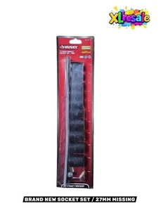 Husky 1/2 in. Drive Standard Metric 6-Point Impact Socket Set (11-Piece) - Picture 1 of 9