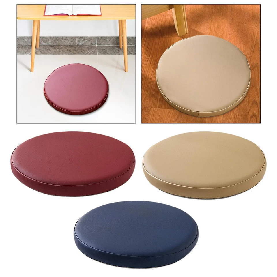 Sitzkissen für hohe Hocker, rundes Sitzpolster, 36 cm, PU-, leicht, weich, - Bild 1 von 1