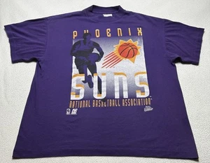 Phoenix Suns NBA Mens T Shirt Size XL Purple Single Stitch VTG 90s Vintage *READ - Picture 1 of 8