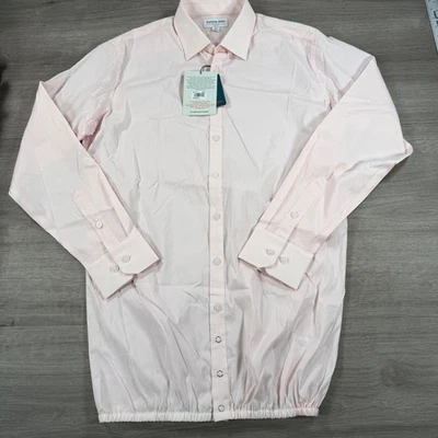 Camisa Tommy John Para Hombres 16.5 34/35 Rosa Stay-Tucked Vestido Calce Clásico Elastizado Foto 1 de 4
