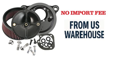 Kit de filtro de aire Stealth sin cubierta para modelos HD® 1993-1999 Big Twin con Sto Foto 1 de 4