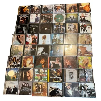 VTG CD Lot 48 Country Music CDs Toby Keith Lady A Reba Tim McGraw Alan Jackson — 第 1/4 张图片