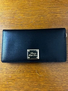 Lauren Ralph Lauren Large Black Leather Wallet Women's Full Zip Credit Card - Picture 1 of 6