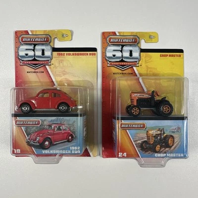 Matchbox 60th Anniversary Diecast Bundle 1962 Volkswagen Bug 18 & Crop Master 24 - Image 1 of 4