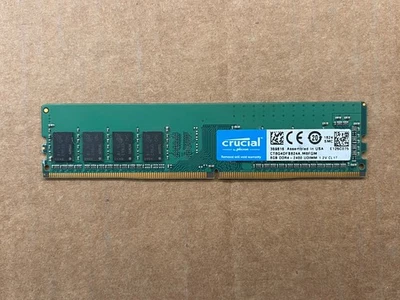 Crucial 8GB DDR4 2400MHz PC4 CT8G4DFS824A.M8FR Desktop RAM - Image 1 of 3
