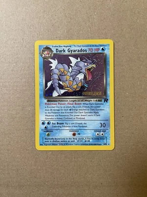 Dark Gyarados 8/82 PRERELEASE Stamp Holo Rare Team Rocket WOTC Pokemon Card - Image 1 of 4