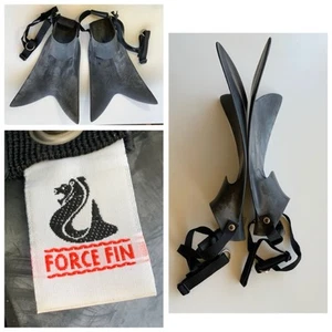 FORCE FIN Open Heel Größe Medium Tauchflossen (schwarz) - Made in USA 🇺🇸 - Bild 1 von 15