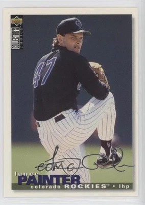 1995 Upper Deck Collector's Choice Silver Foil Signature Lance Painter #449 - Image 1 of 2