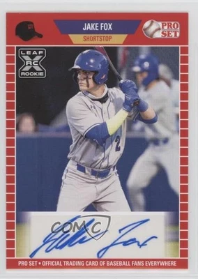 2021 Leaf Pro Set Baseball Blaster Auto Jake Fox #PS-JF1 Auto - Image 1 of 2