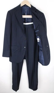 SUITSUPPLY Lazio Men's UK36R Navy Blue Slim Super 110's Wool 2-Piece Suit * - Picture 1 of 15