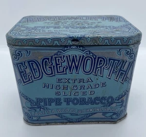 Vintage Edgeworth Pipe Tobacco Tin-3 5/8" X 4 3/8"-Larus & Bro. Co - Picture 1 of 8