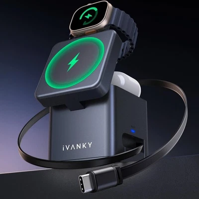 iVANKY 5 in 1 Wireless 65W Charging Station Cube for iPhone ,Apple Watch ,Airpod - Image 1 of 4