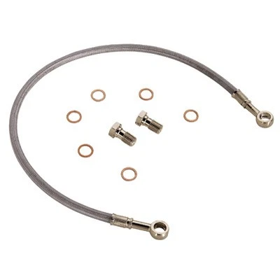 Tusk Rear ATV Steel Braided Brake Line '+2" For YAMAHA BANSHEE 350 1990-2006 - Image 1 of 1