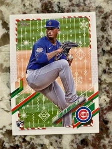 2021 TOPPS HOLIDAY EDITION ROOKIE CARD #HW78 CHICAGO CUBS BRAILYN MARQUEZ - Picture 1 of 1