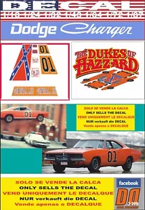 DECAL DODGE CHARGER 1969 GENERAL LEE THE DUKES OF HAZZARD (09) - Picture 1 of 1