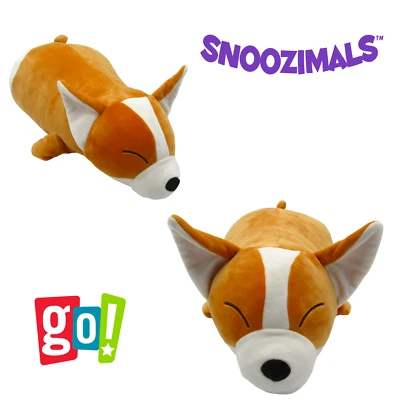 Snoozimals 20" Corgi Dog Plush Go! Games Stuffed Animal Bed Pillow Soft Toy Pet - Image 1 of 4
