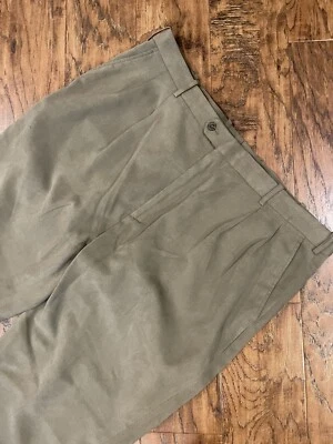 Pantalones chinos plisados JOSEPH & FEISS 44x30 beige marrón caqui 1081 para hombre Foto 1 de 4