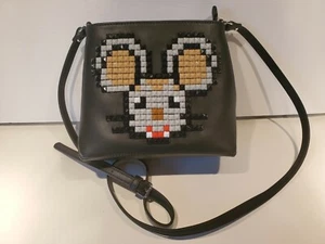 Braccialini TUA Designer Small Crossbody Bag PIXEL Collection Mouse - Picture 1 of 8