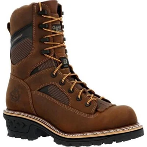 GEORGIA MENS LTX 9" COMPOSITE TOE  WATERPROOF LOGGER WORK BOOTS  GB00617 NEW - Picture 1 of 7