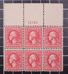Scott 528b 2 Cents Washington MNH Plate Block Plate 12182 PF Cert SCV $375.00 - Picture 1 of 3