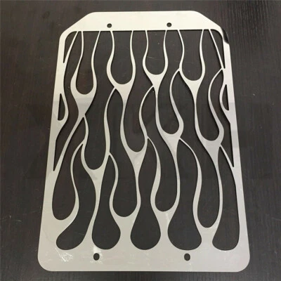 Stainless Flame Radiator Grille Cover For Kawasaki Vulcan VN 1500/VN 1700 chrome - Изображение 1 из 4