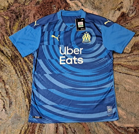 $90 L'OM Olympique Marseille Large Third Kit Football Jersey 757037 NWT Cover