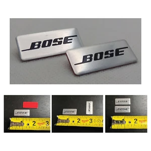 2 x Emblem Speaker Badge Decal Replacement fits Bose Speaker 3D Car Audio Badge - Picture 1 of 6