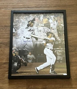 Carlos Beltran Signed Autograph Framed 16x20 Photograph New York Mets MLB JSA - Picture 1 of 2