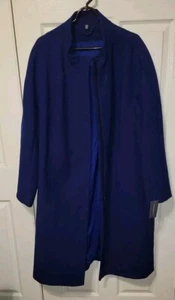 NWT American Airlines Stewardess Flight Attendant Classic Overcoat - Blue 20WT - Picture 1 of 7