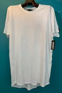 Elwood Curved Hem Tall Men's Tee - Size XL, White - Picture 1 of 7