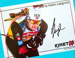 Sturla Holm LAEGREID - AK Bild - Print Copie + SIGNIERTE AK - SKI - Weltmeister