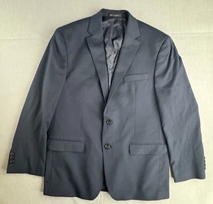 Lauren Ralph Lauren Mens Blazer Jacket Sz 42R Navy Blue Wool 2 Button Sport Coat - Picture 1 of 14